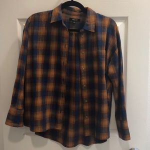 Madewell Plaid Flannel Button Up